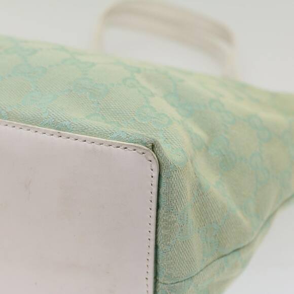 GUCCI GG Canvas Tote Bag Light Blue 002 002 - Picture 12 of 16